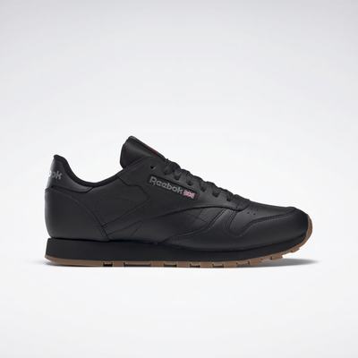 Reebok Women's Classic Leather Shoes Black,US-51803